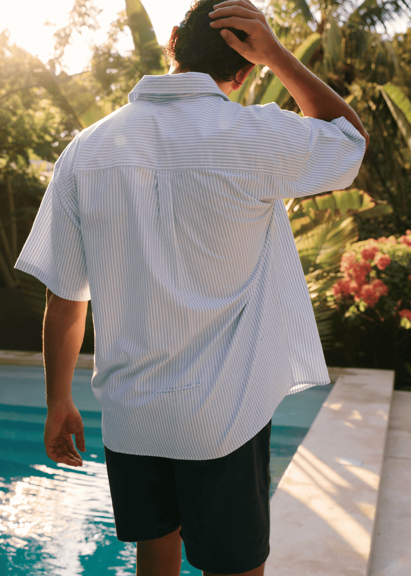 Striped Summer Shirt - Striped Light Blue