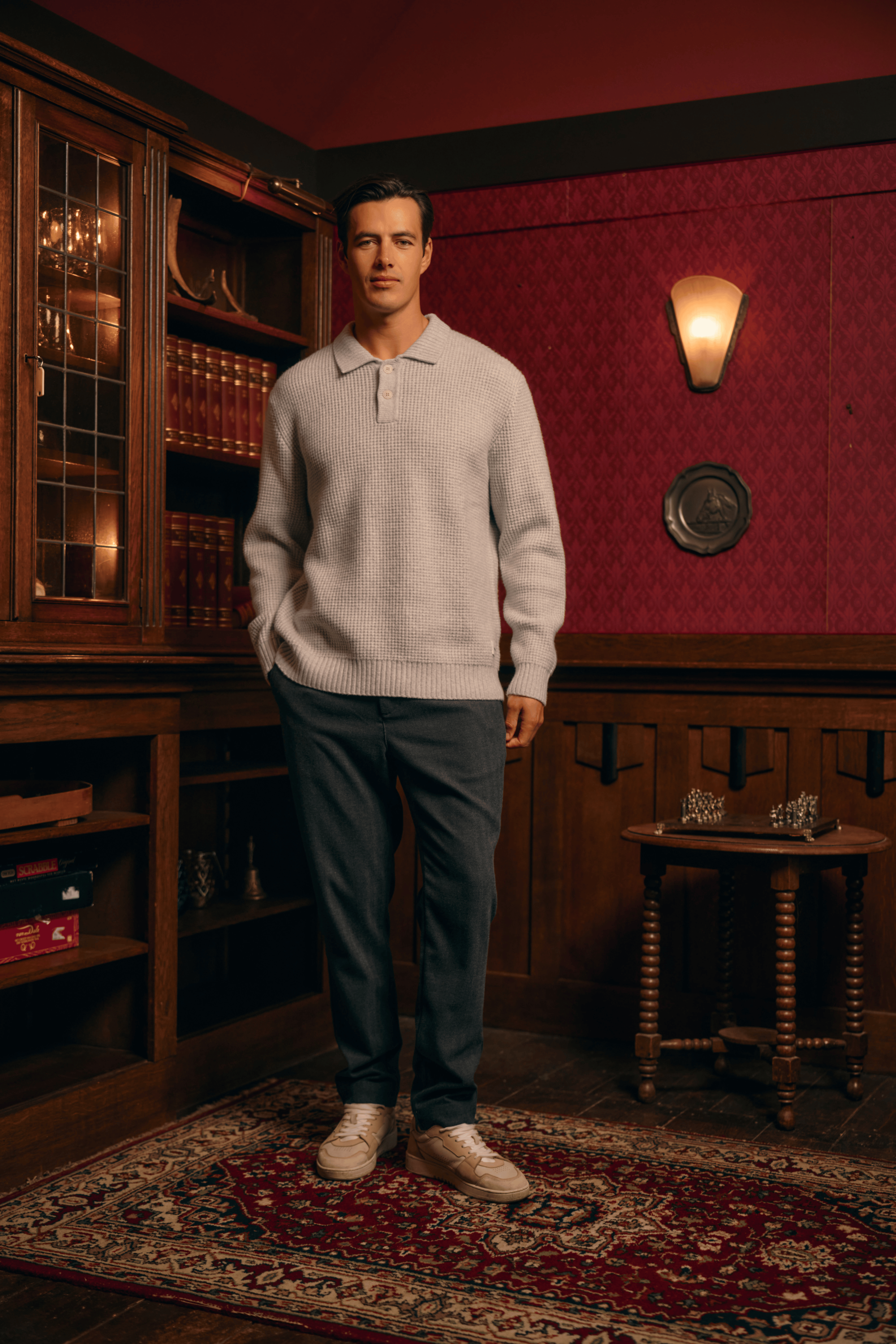 Heavy Structure Polo - Grey Melee