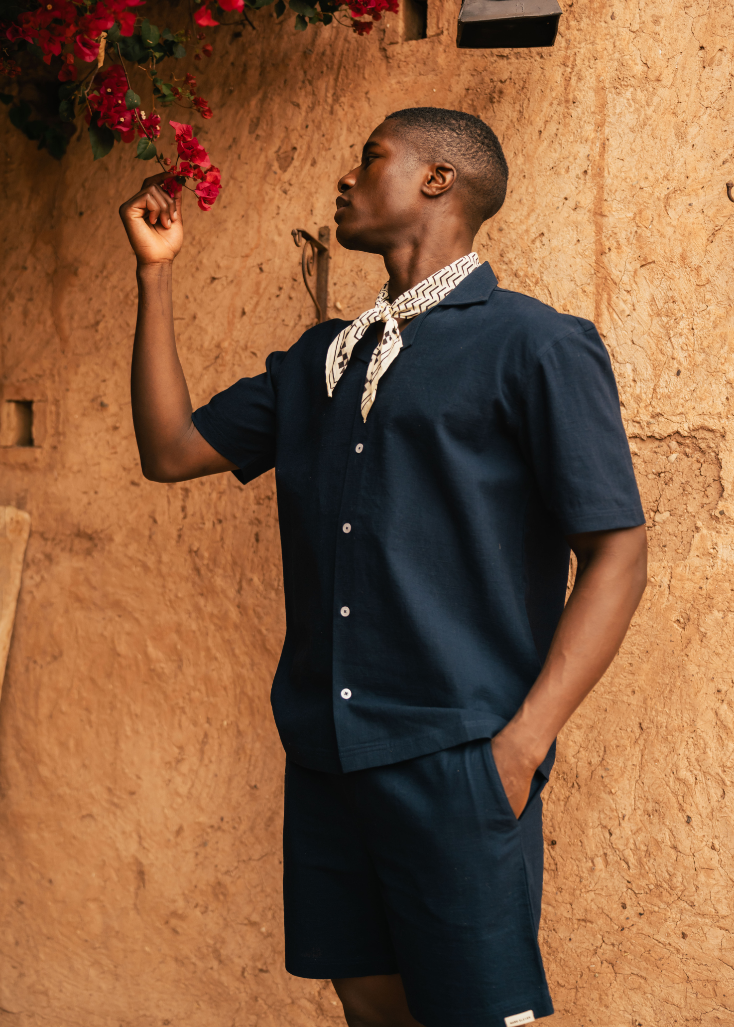 Uni Slub Shirt - Navy Blue