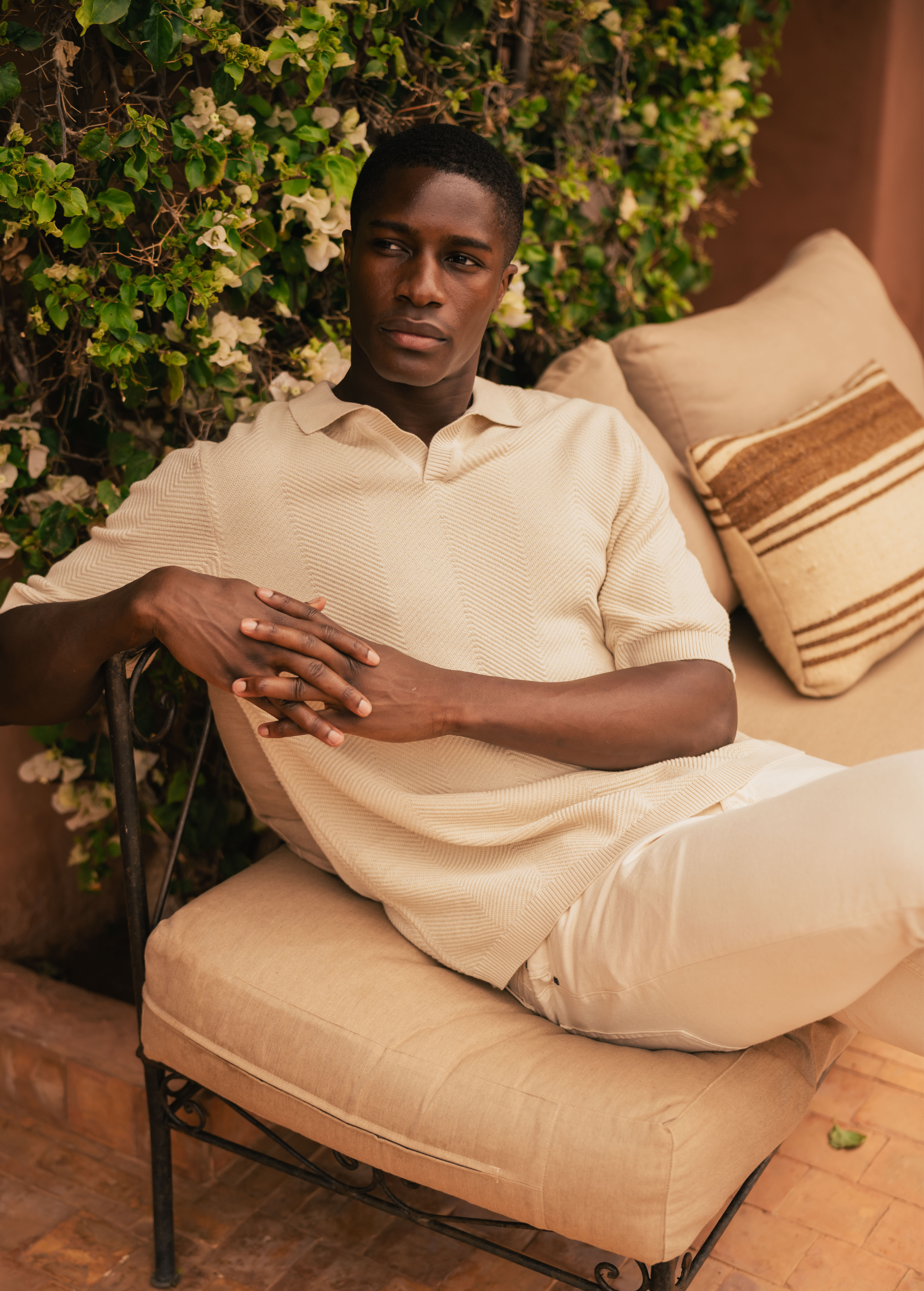 Structure Polo - White Sand