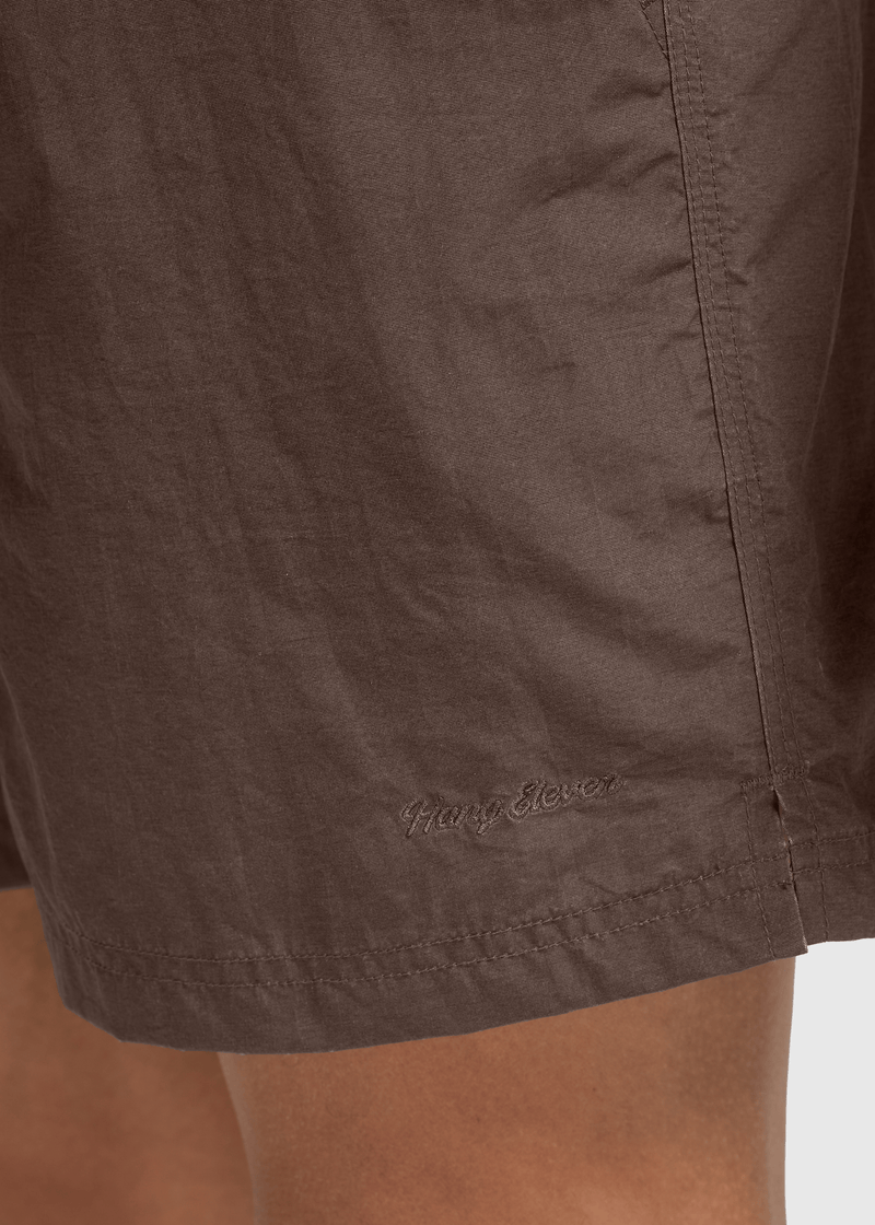 Washed Beach Short - Chocolate Brown