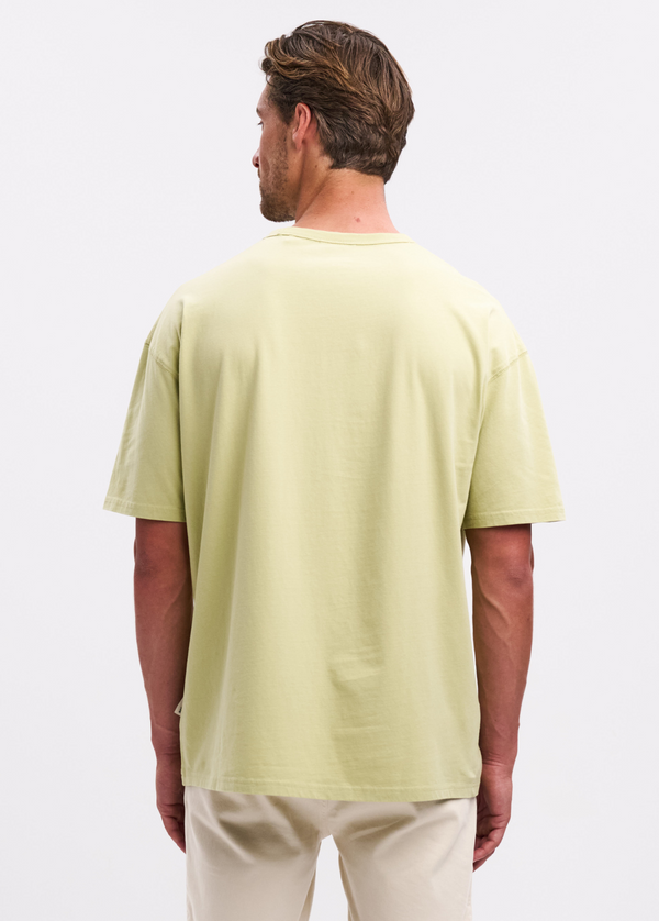 Bio-T-Shirt aus weichem Material – Wasabigrün
