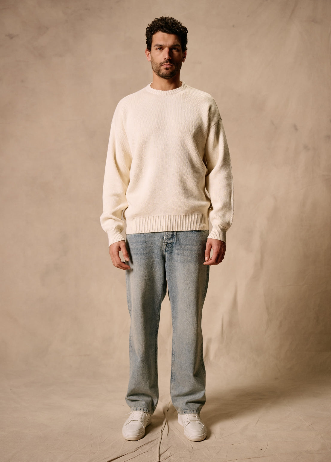 Paradise Knit Crewneck - Sand