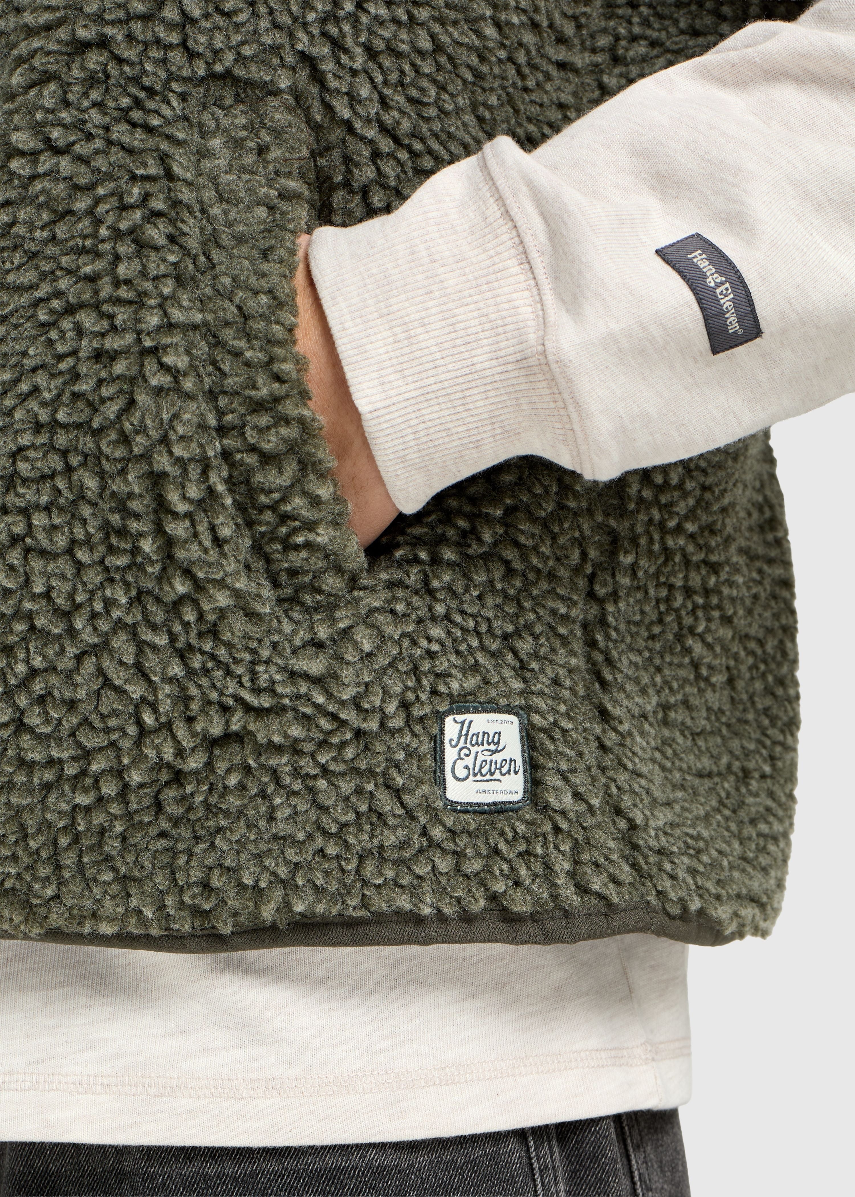 Premium Teddy Vest - Green