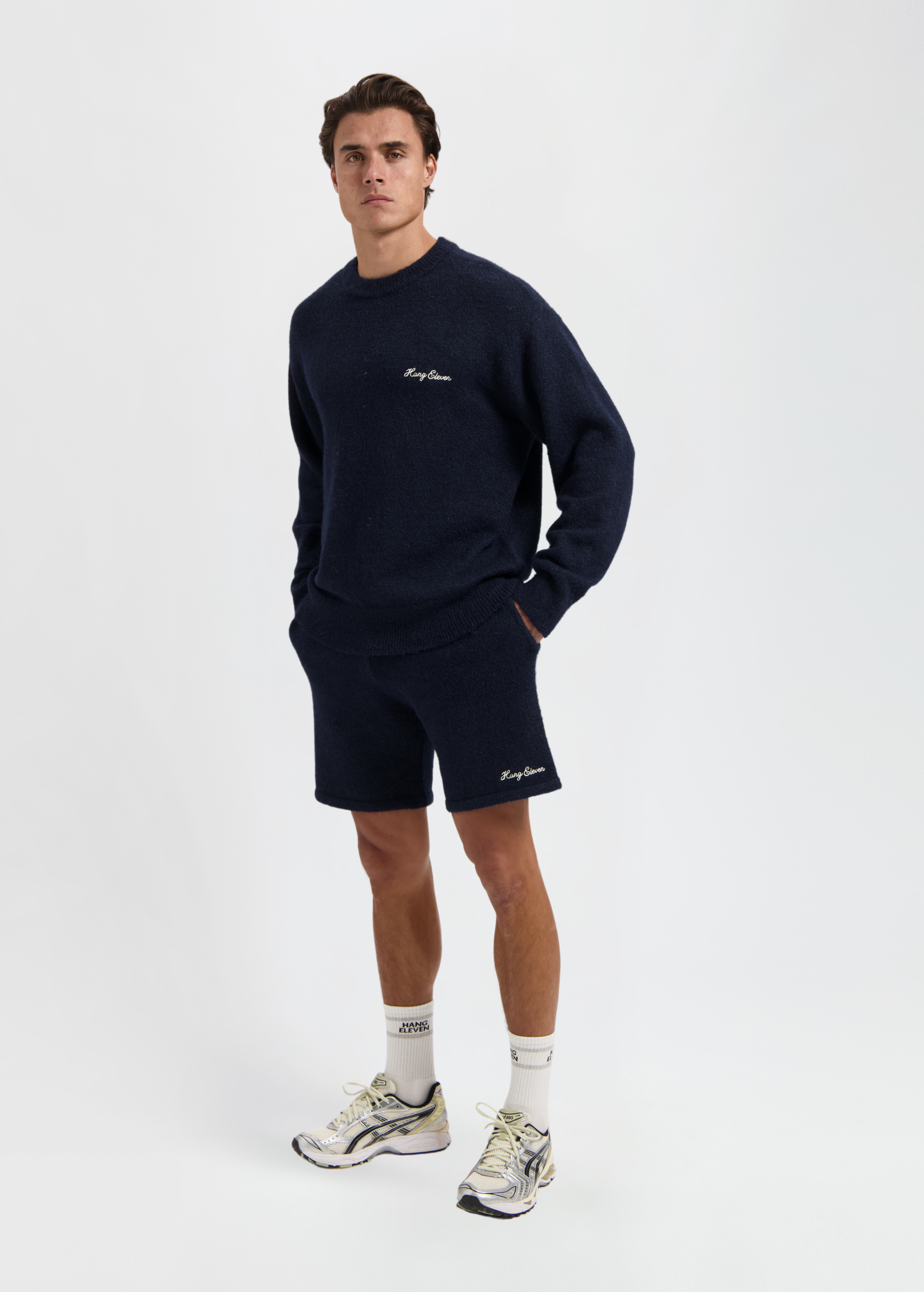 Soft Knitted Short - Navy Blue
