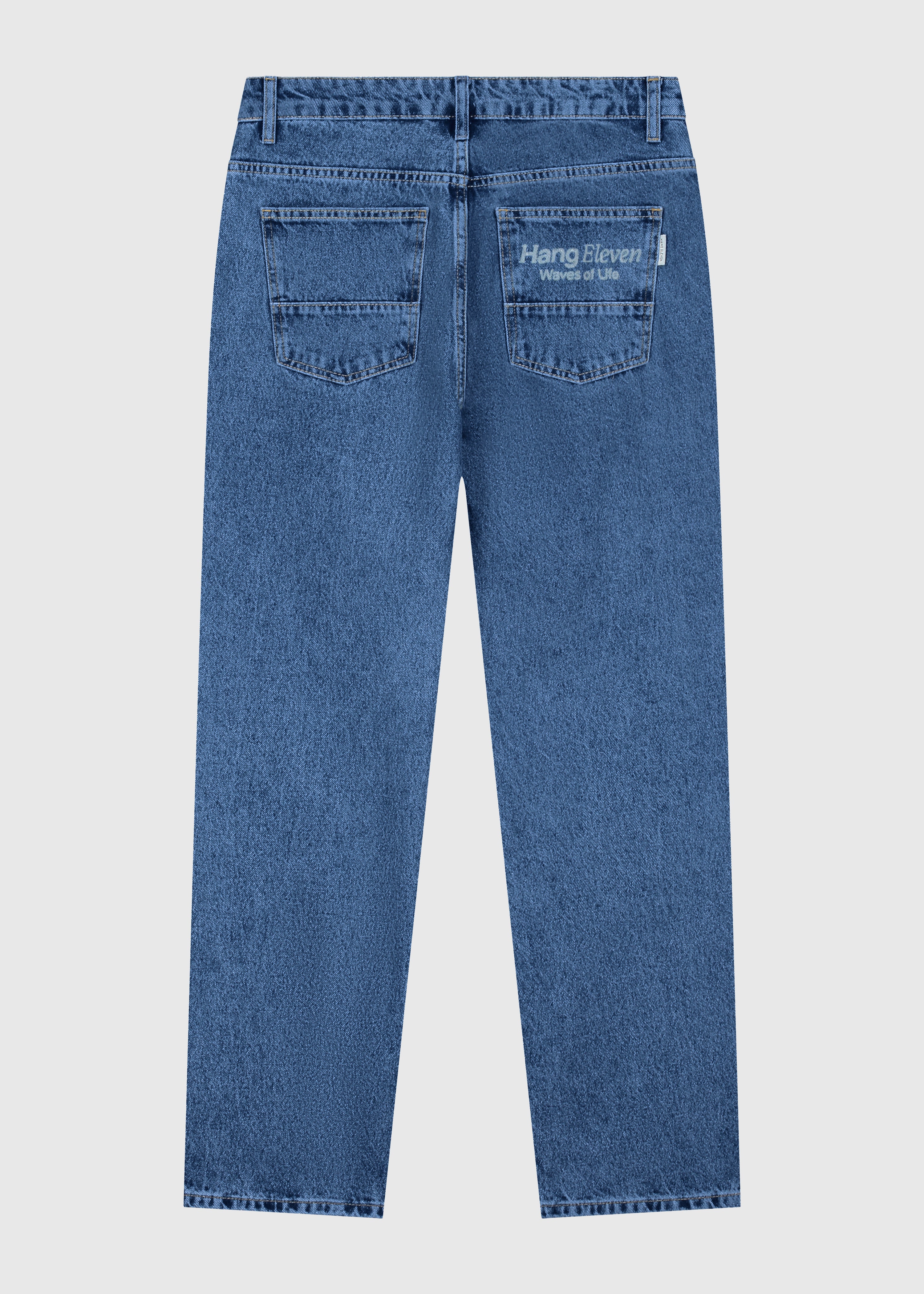 Premium Straight Jeans - Deep Blue