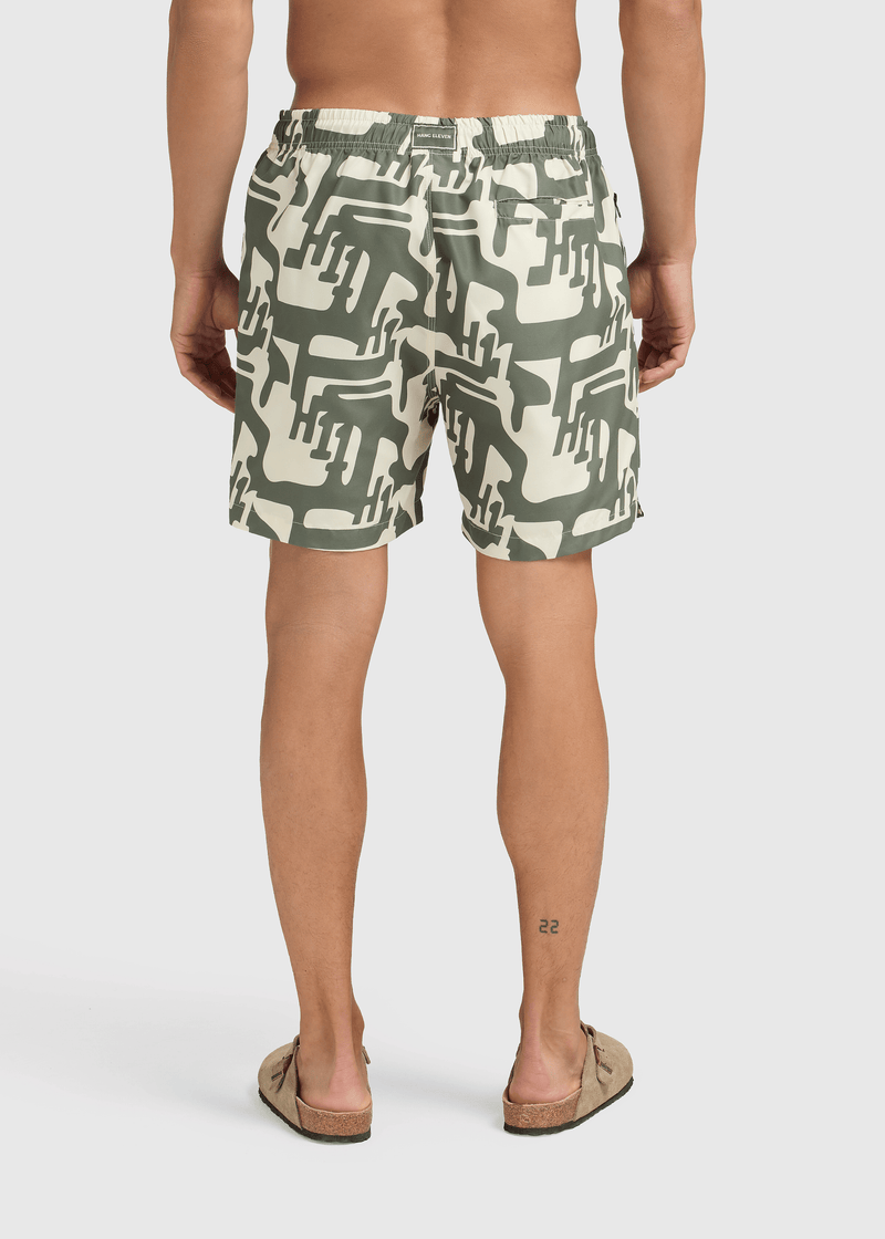 Short de bain Hang Eleven - Vert olive