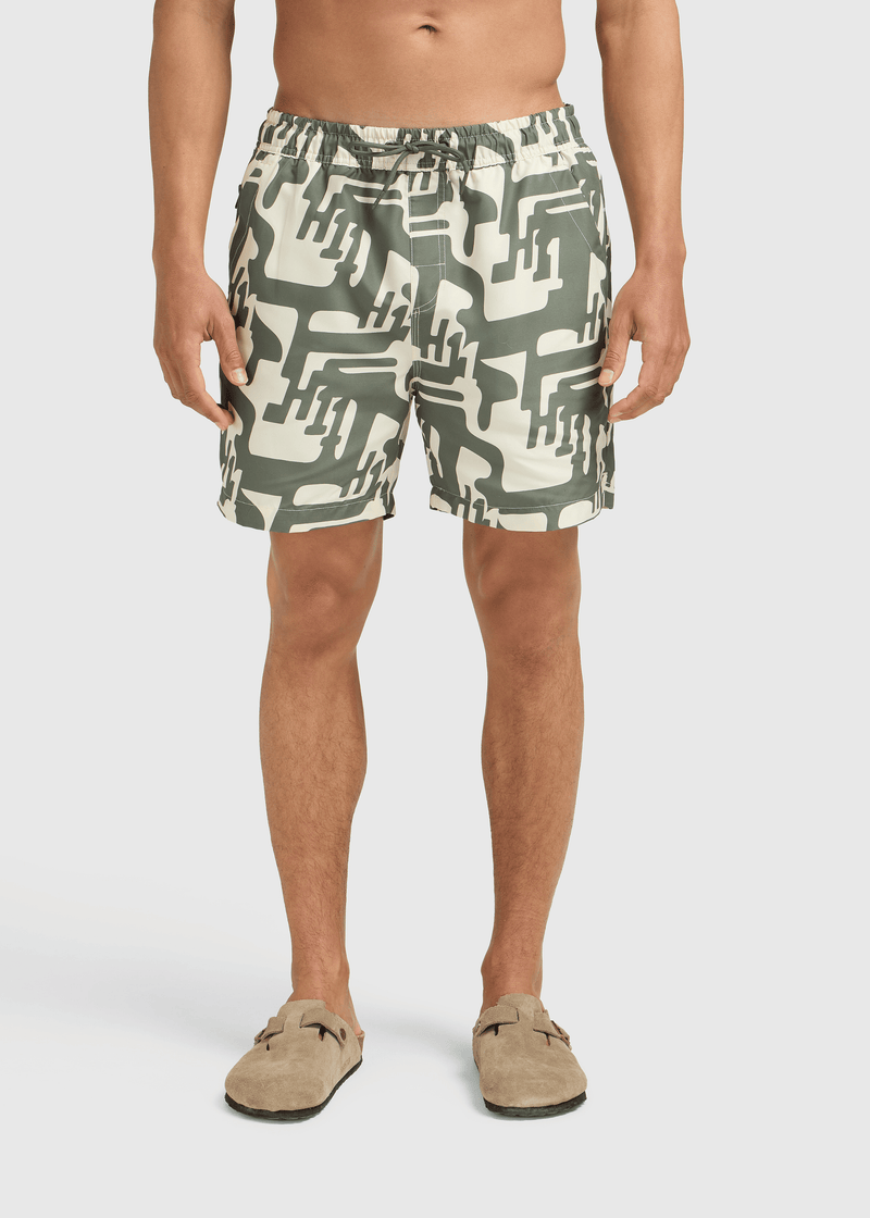 Short de bain Hang Eleven - Vert olive