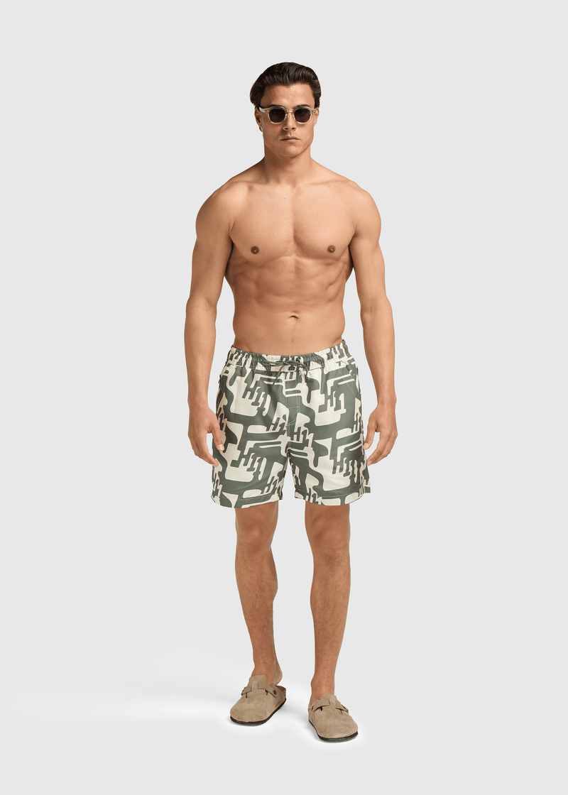 Short de bain Hang Eleven - Vert olive