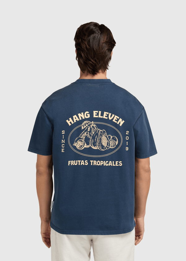 Tropical Tee - Navy Blue