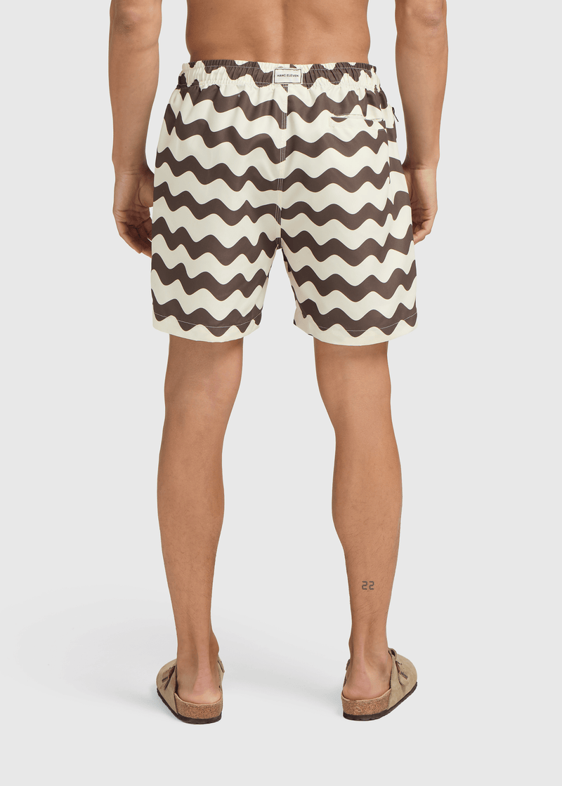Wave Badeshorts - Braun