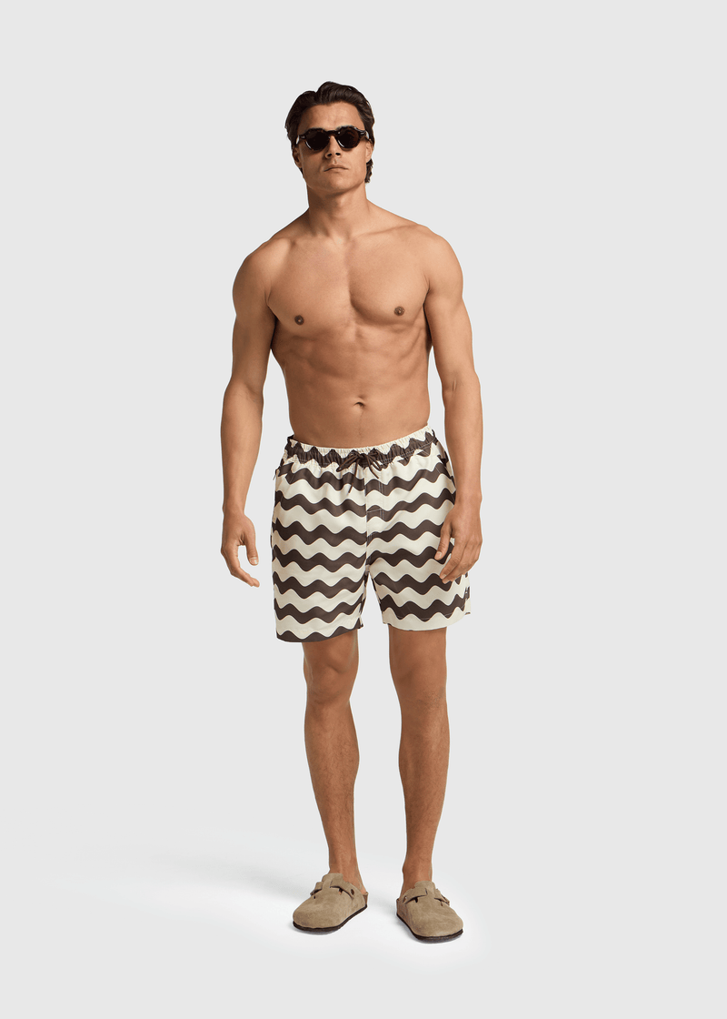 Wave Badeshorts - Braun