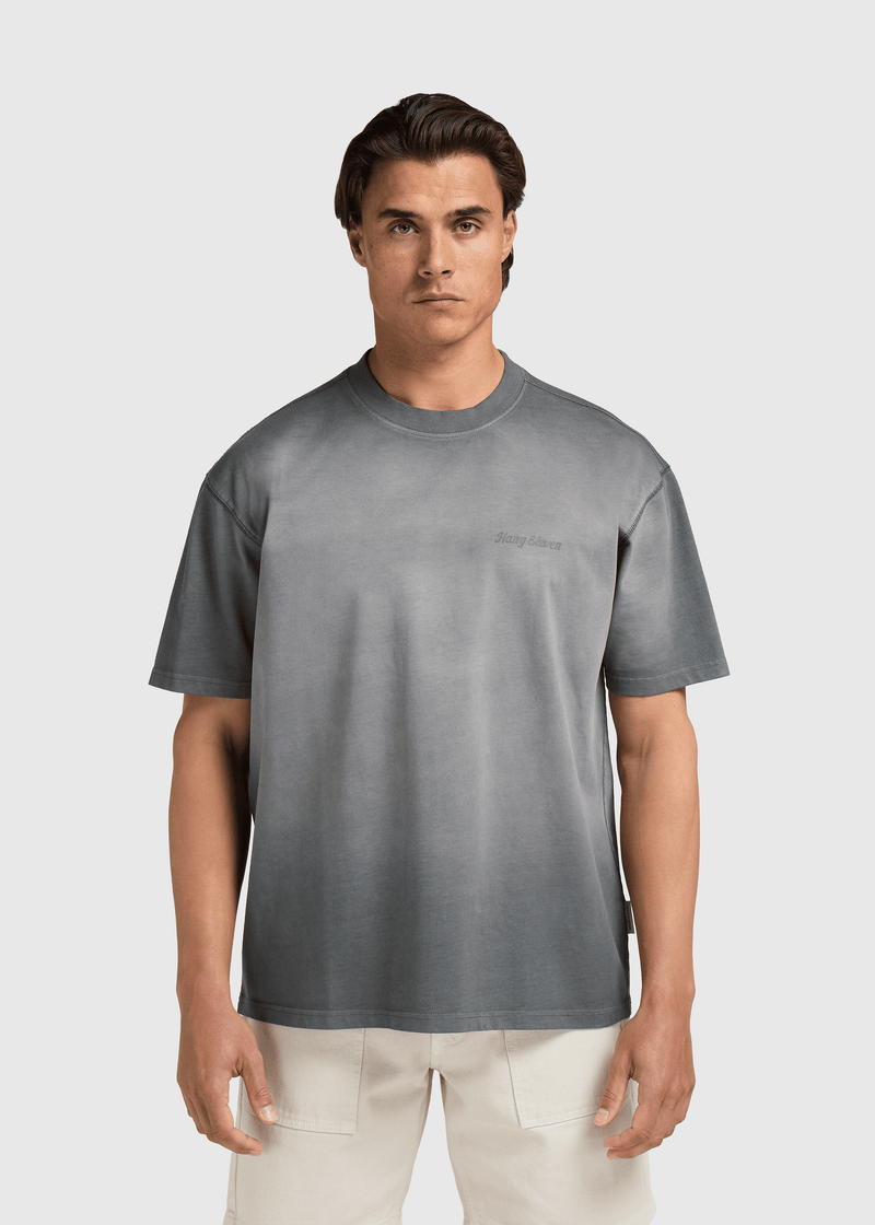 Washed Brand Tee - Anthracite
