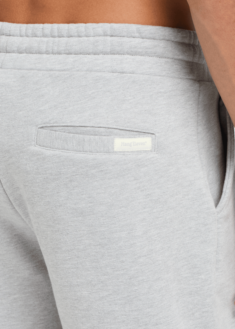 Vintage Washed Sweat Short - Grey Melee