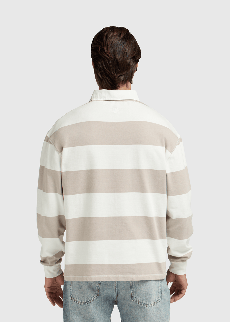 Big Stripe Polo - Sand