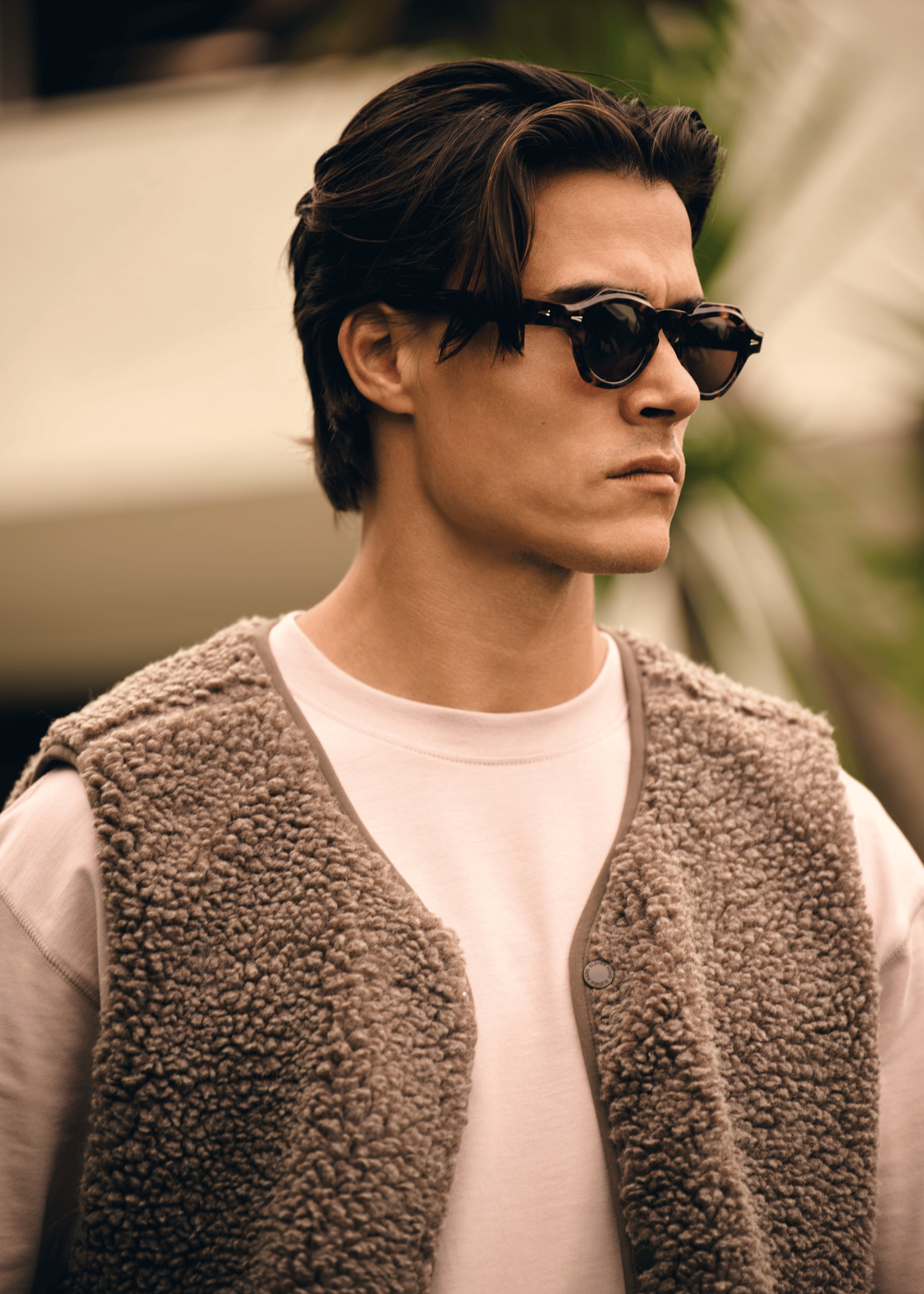 Premium Teddy Vest - Brown