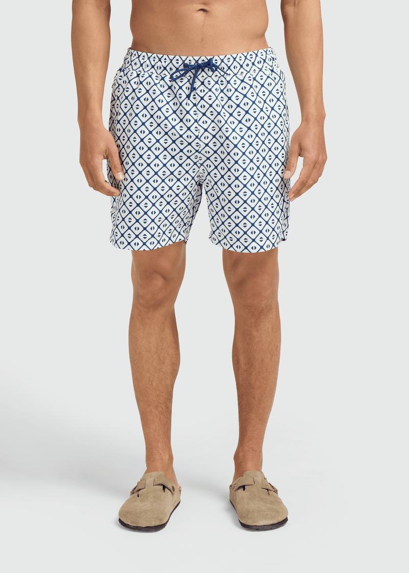Diamond Swim Short- Navy Blue