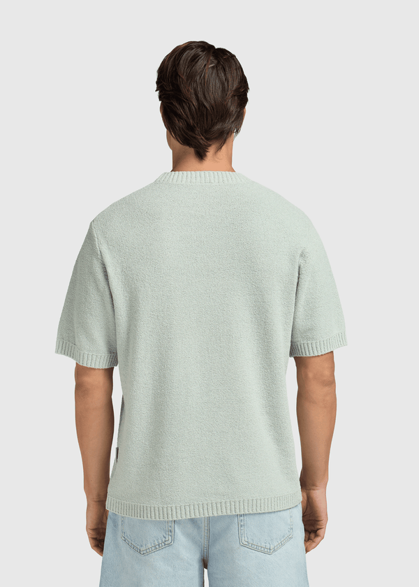 Loop Knit Tee - Light Green