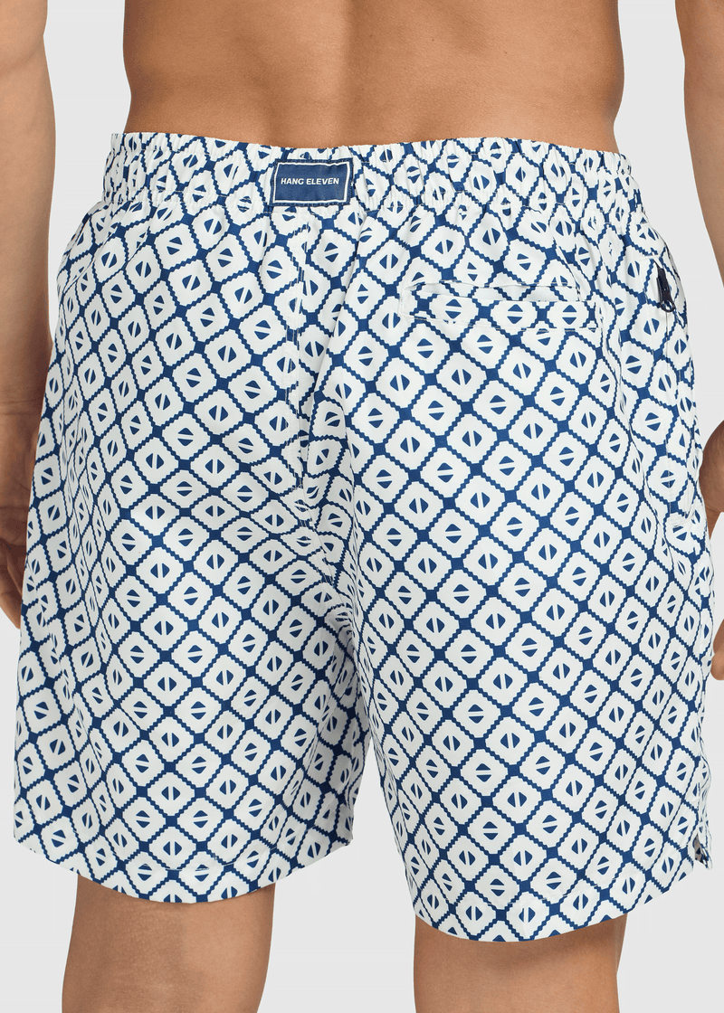 Diamond Swim Short- Navy Blue