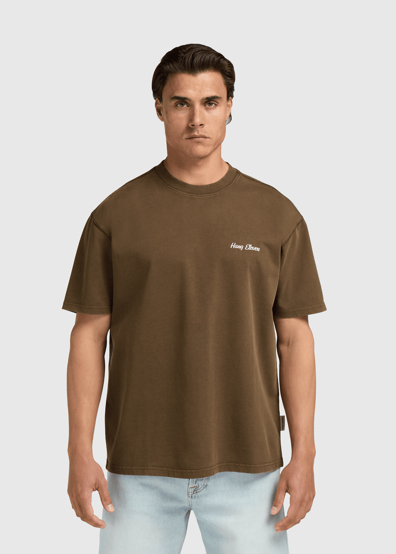 Born Tee - Washed Brown