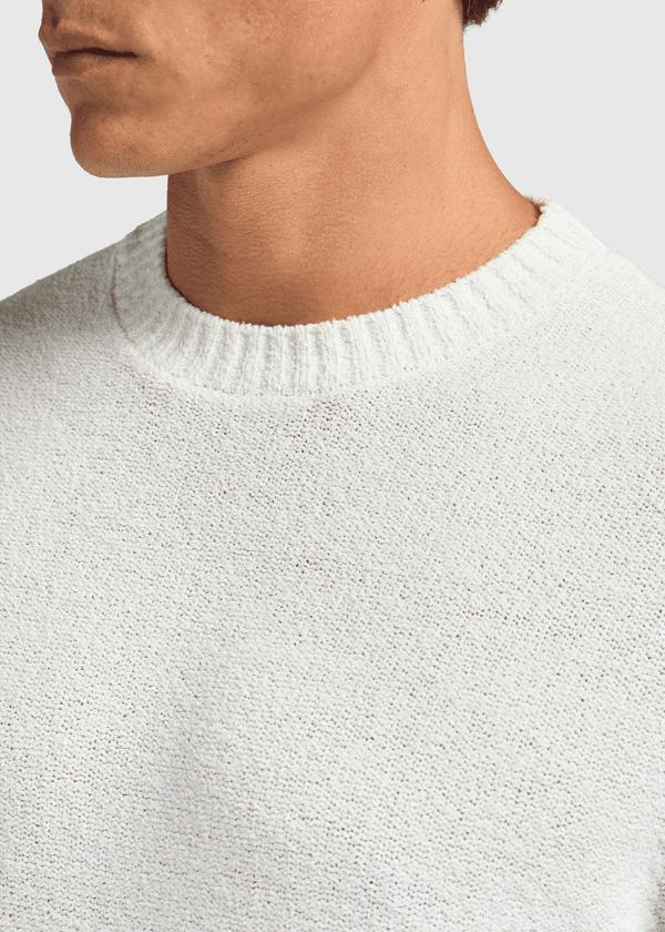 Loop Knit Tee - White