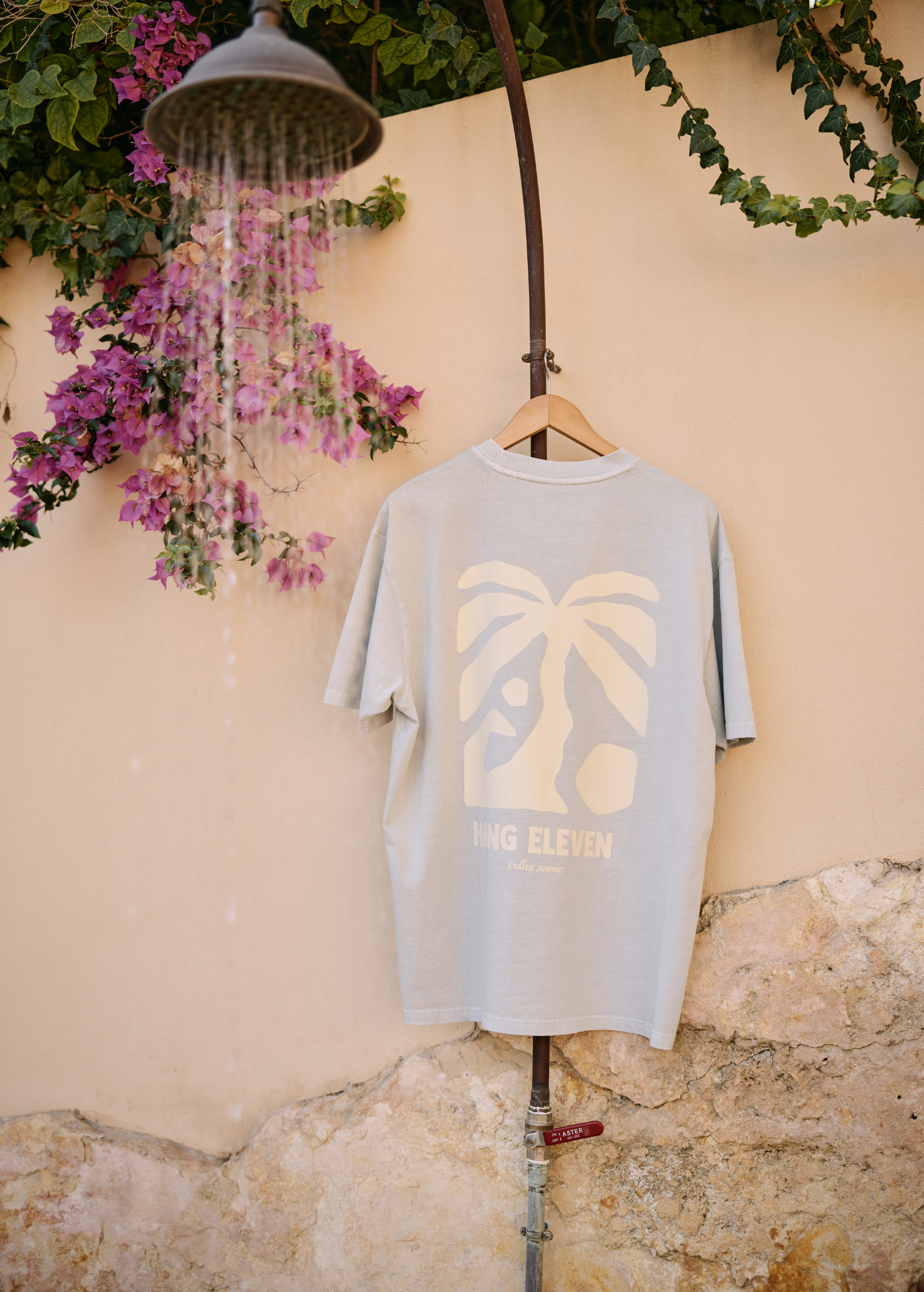 Washed Sunburn tee - Light Blue