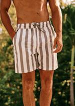 Stripe Swim Short - Light Green