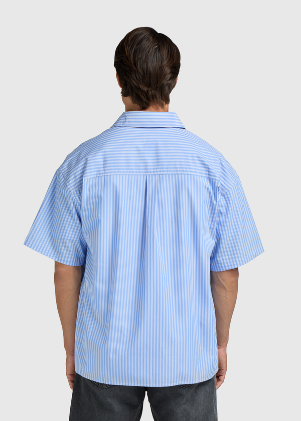 Striped Summer Shirt - Light Blue