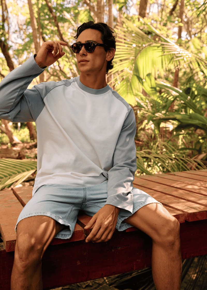 Colour Block Longsleeve - Dove