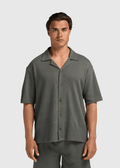 Relaxed Waffle Shirt - Chimera Green