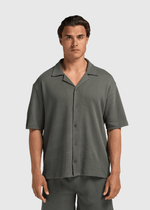 Relaxed Waffle Shirt - Chimera Green
