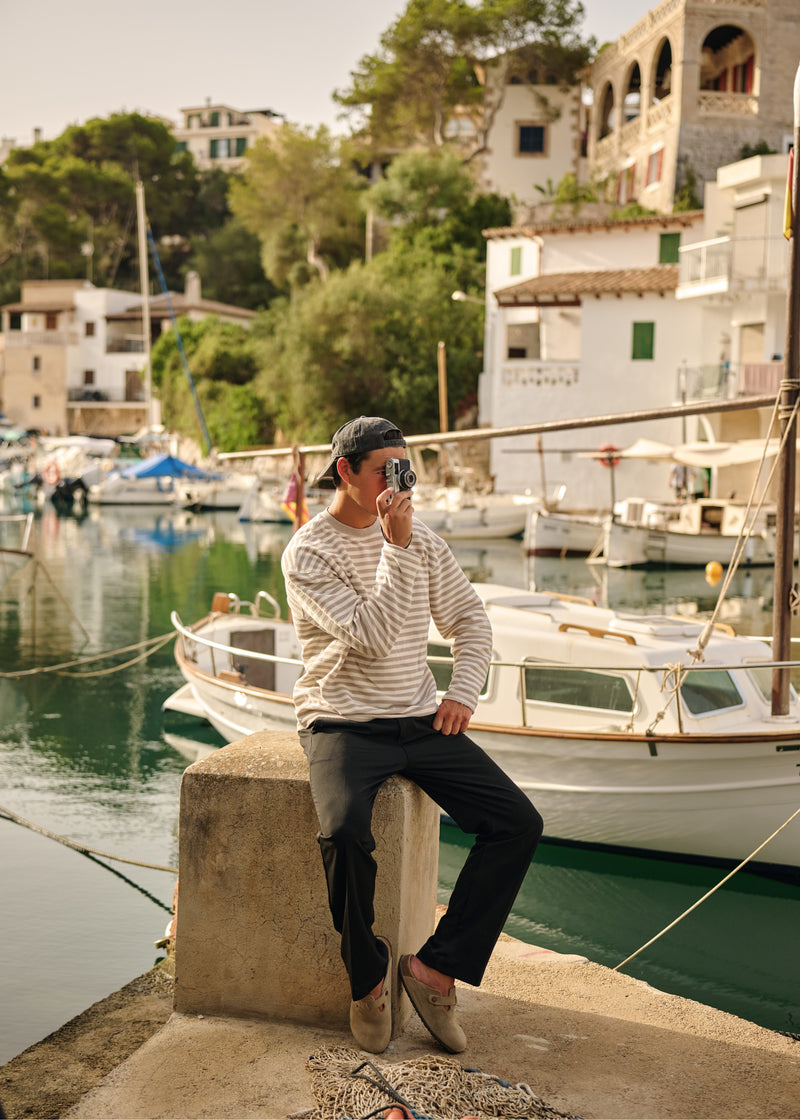 Structure Stripe Longsleeve - White Sand