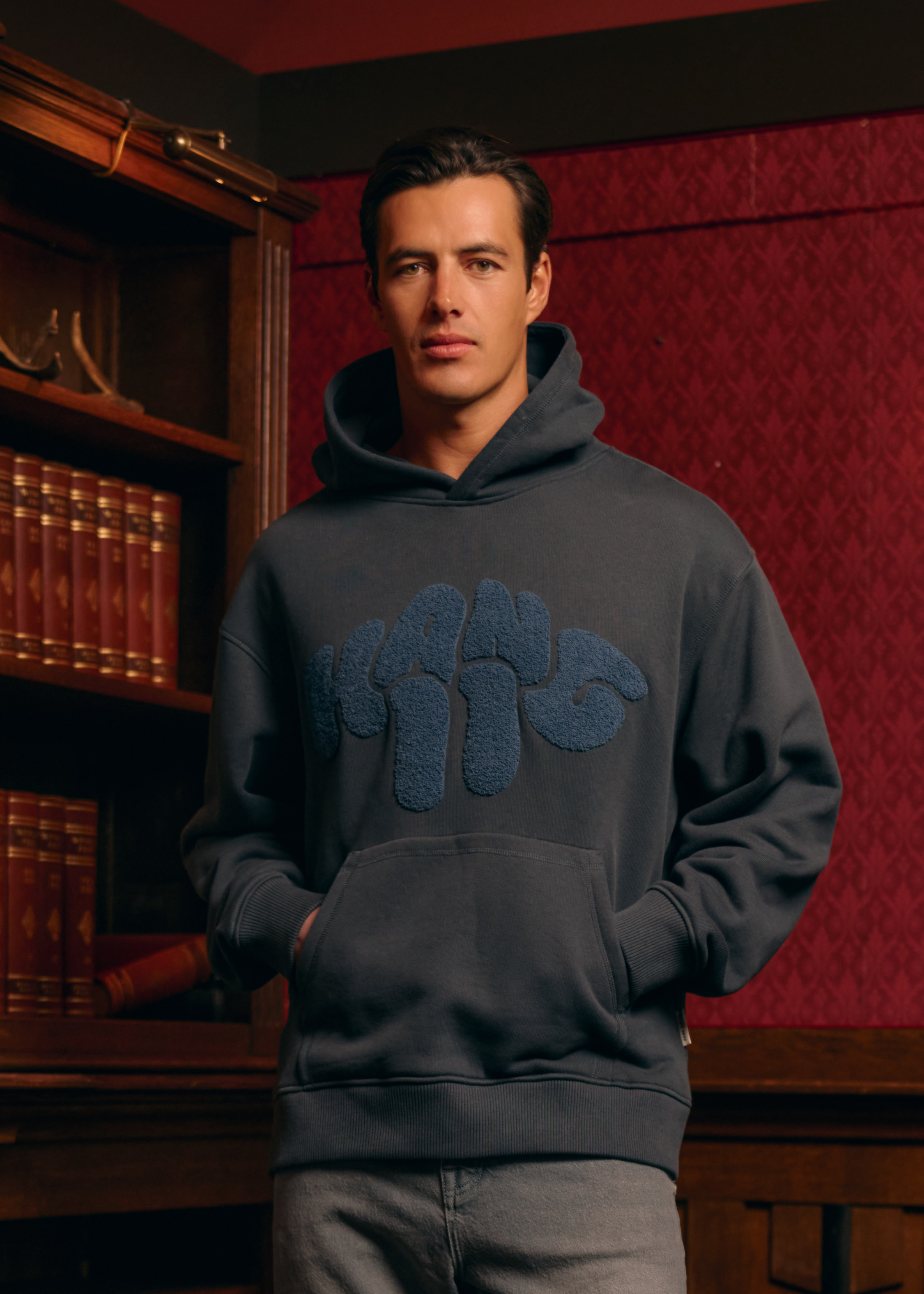 Toweling Hoodie - Ombre Blue