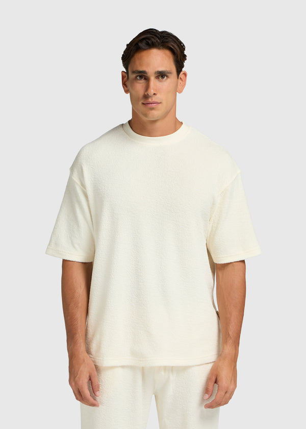 Toweling Bouclé Tee - Off White
