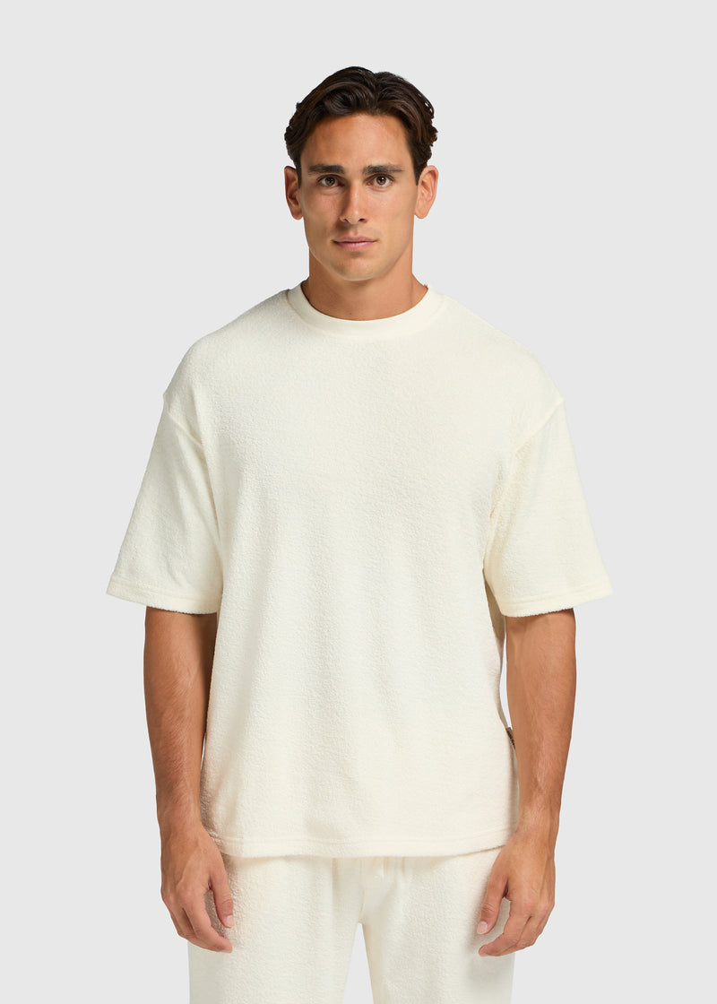 Toweling Bouclé Tee - Off White