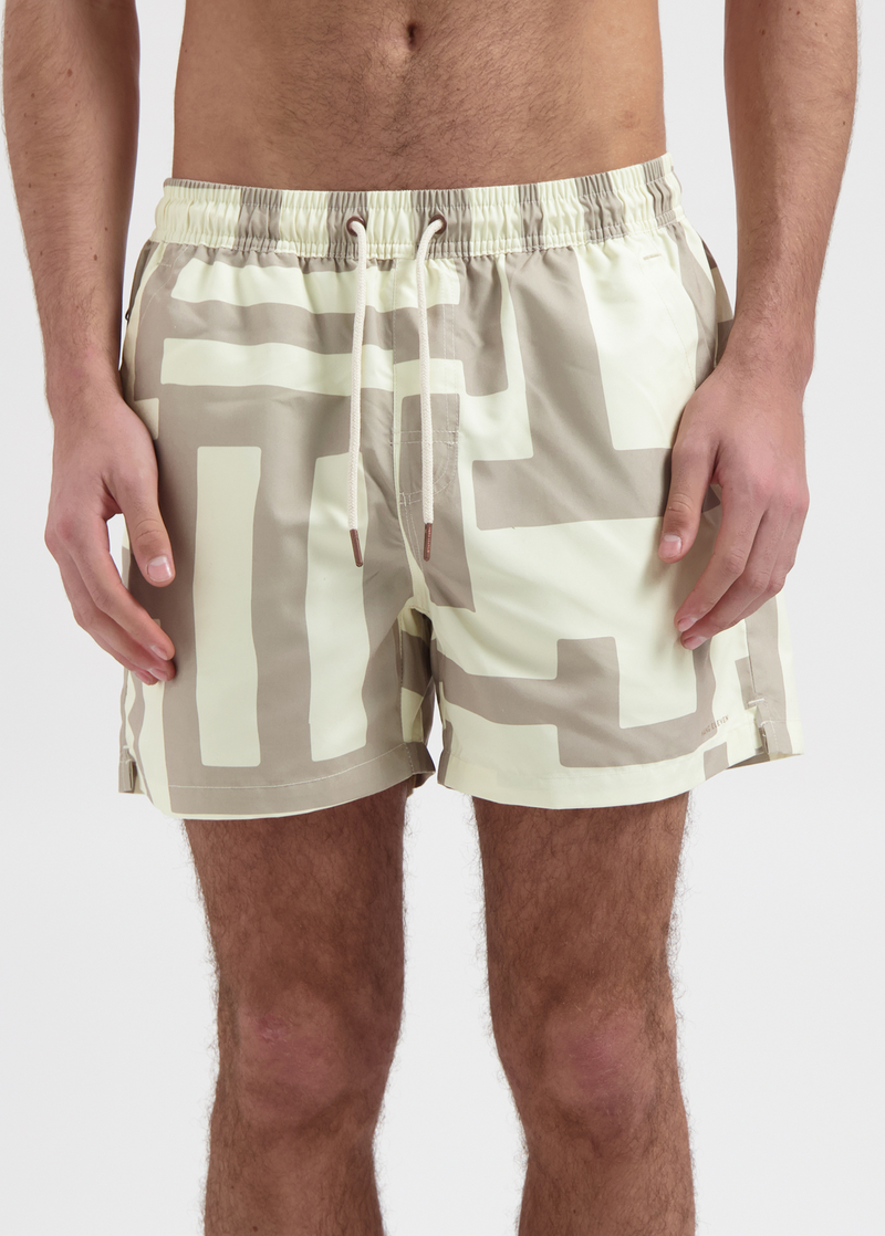 Striped Swim Short - Sand