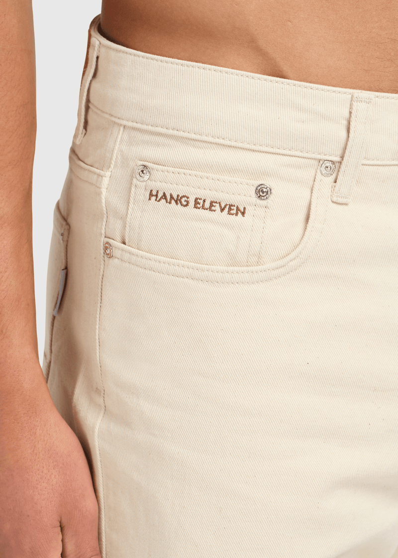 The Premium Straight Jeans - Light Sand