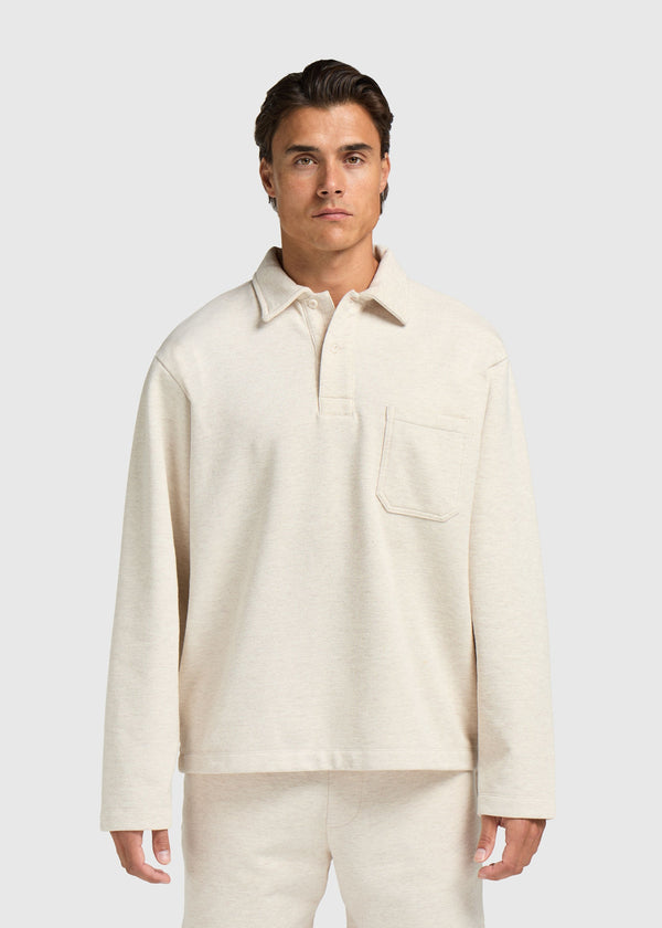 Vintage Washed Pocket Polo - Sand