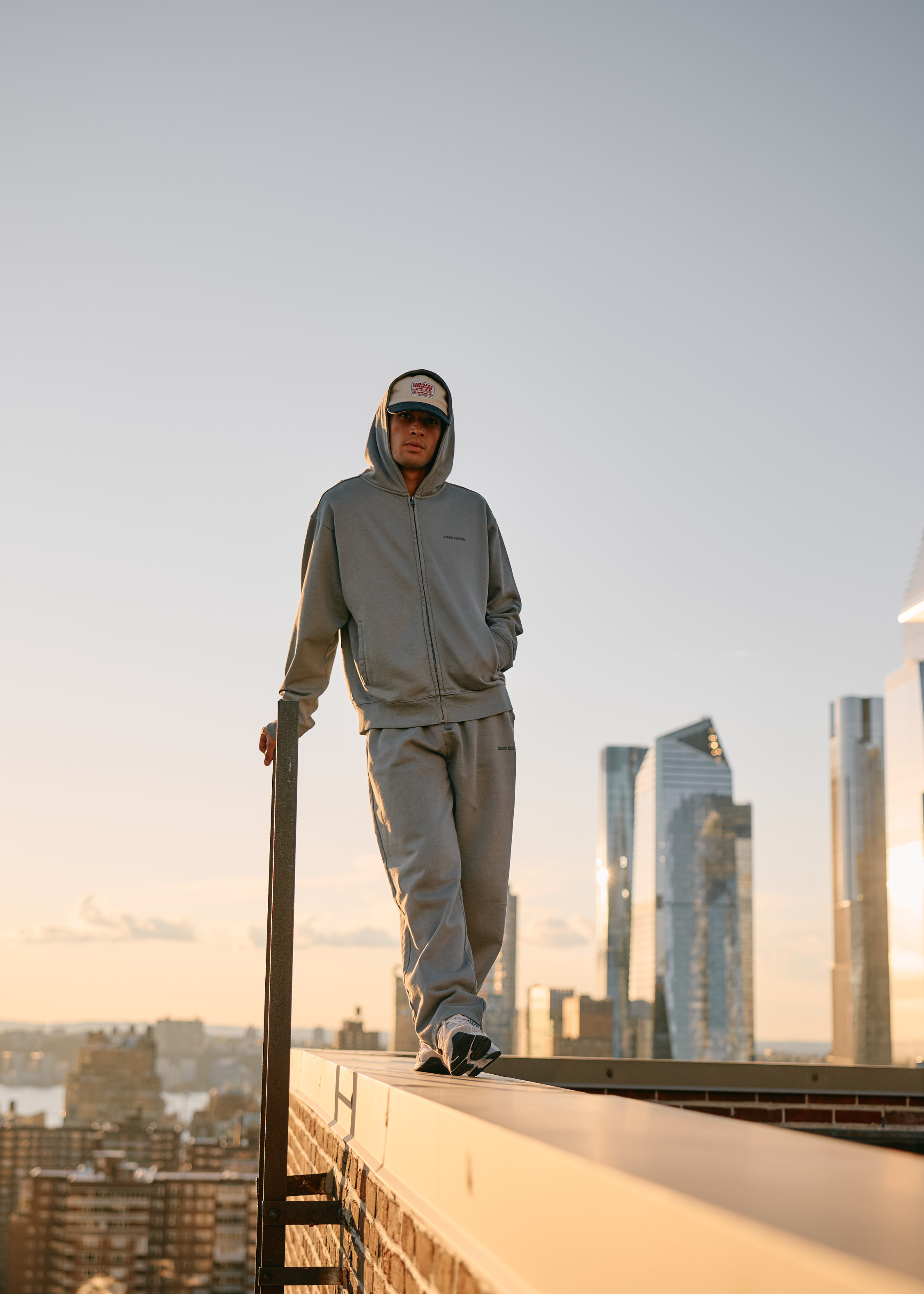 Premium Blanks Full Zip - Washed Grey