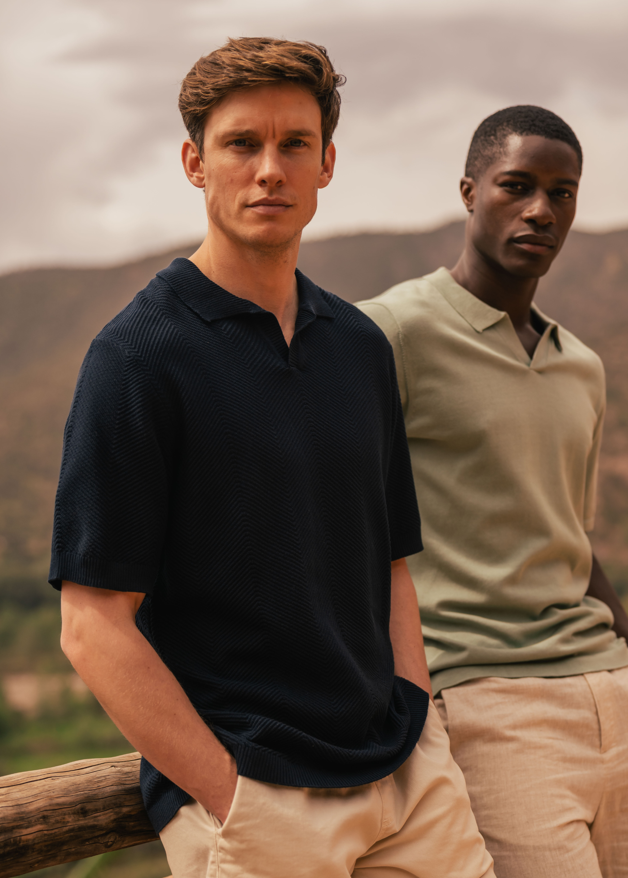 Structure Polo - Navy Blue