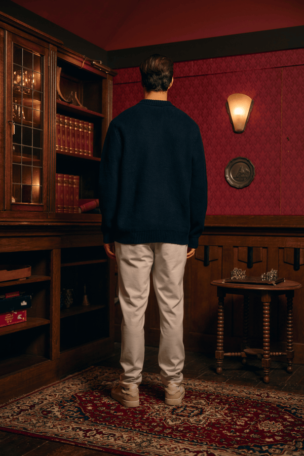 Heavy Structure Polo - Navy Blue