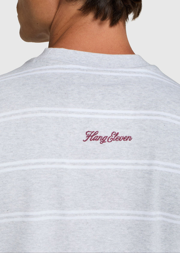 Stripe Longsleeve - White Melange