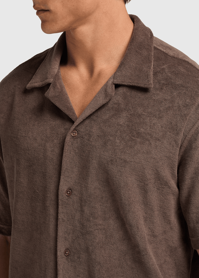 Toweling Shirt - Espresso
