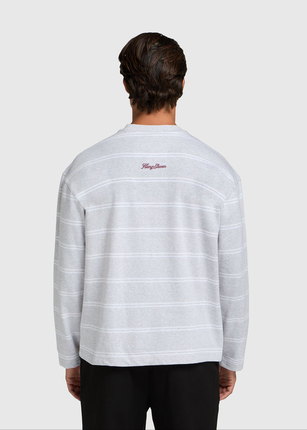 Stripe Longsleeve - White Melange