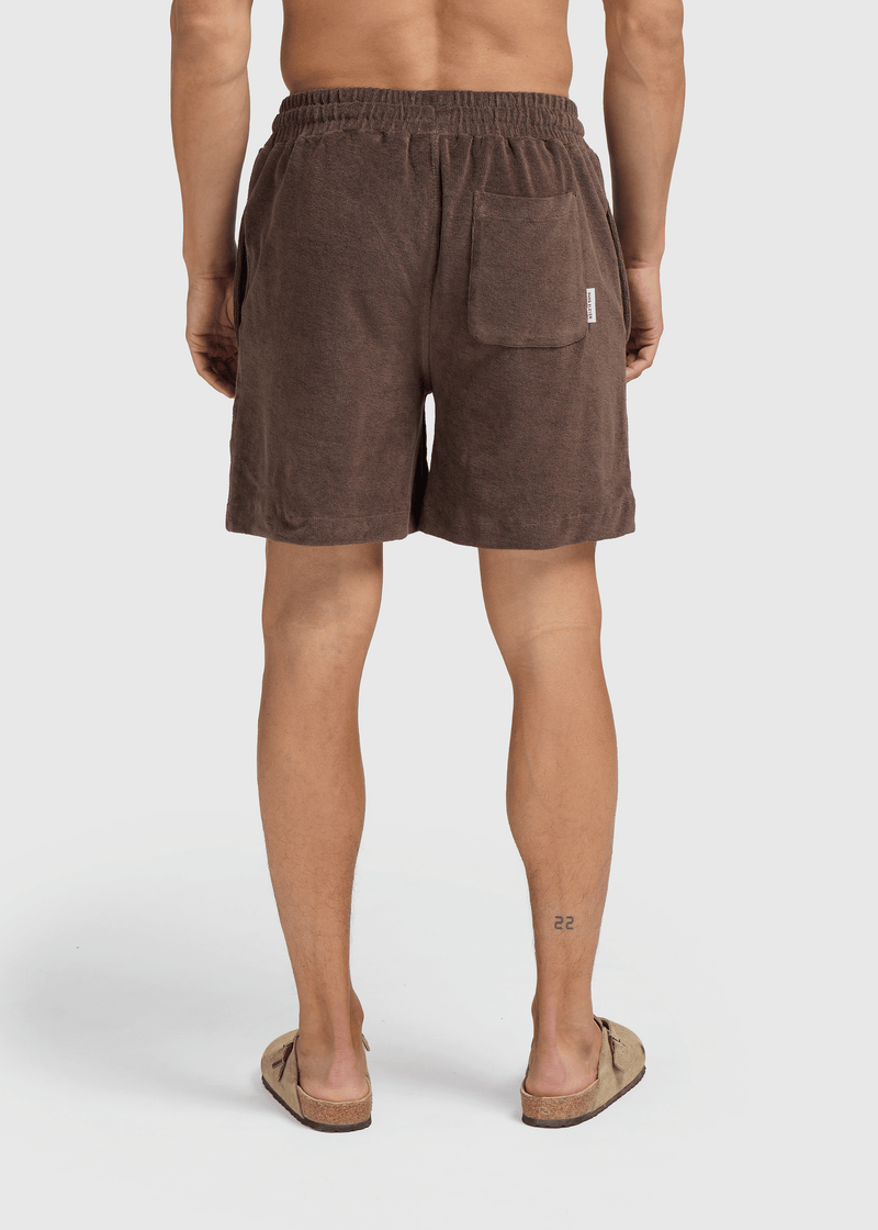 Frottee-Shorts – Espresso