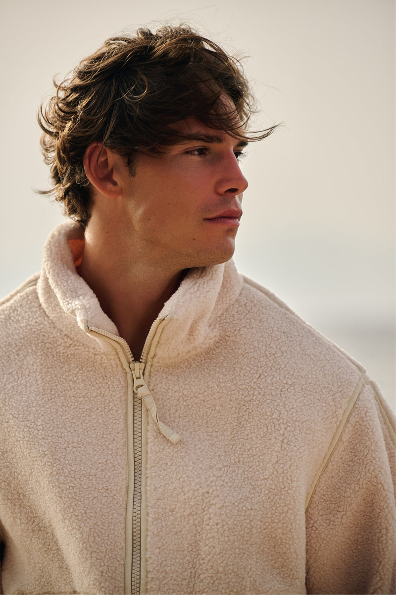 Teddy Tape Jacket - White Sand