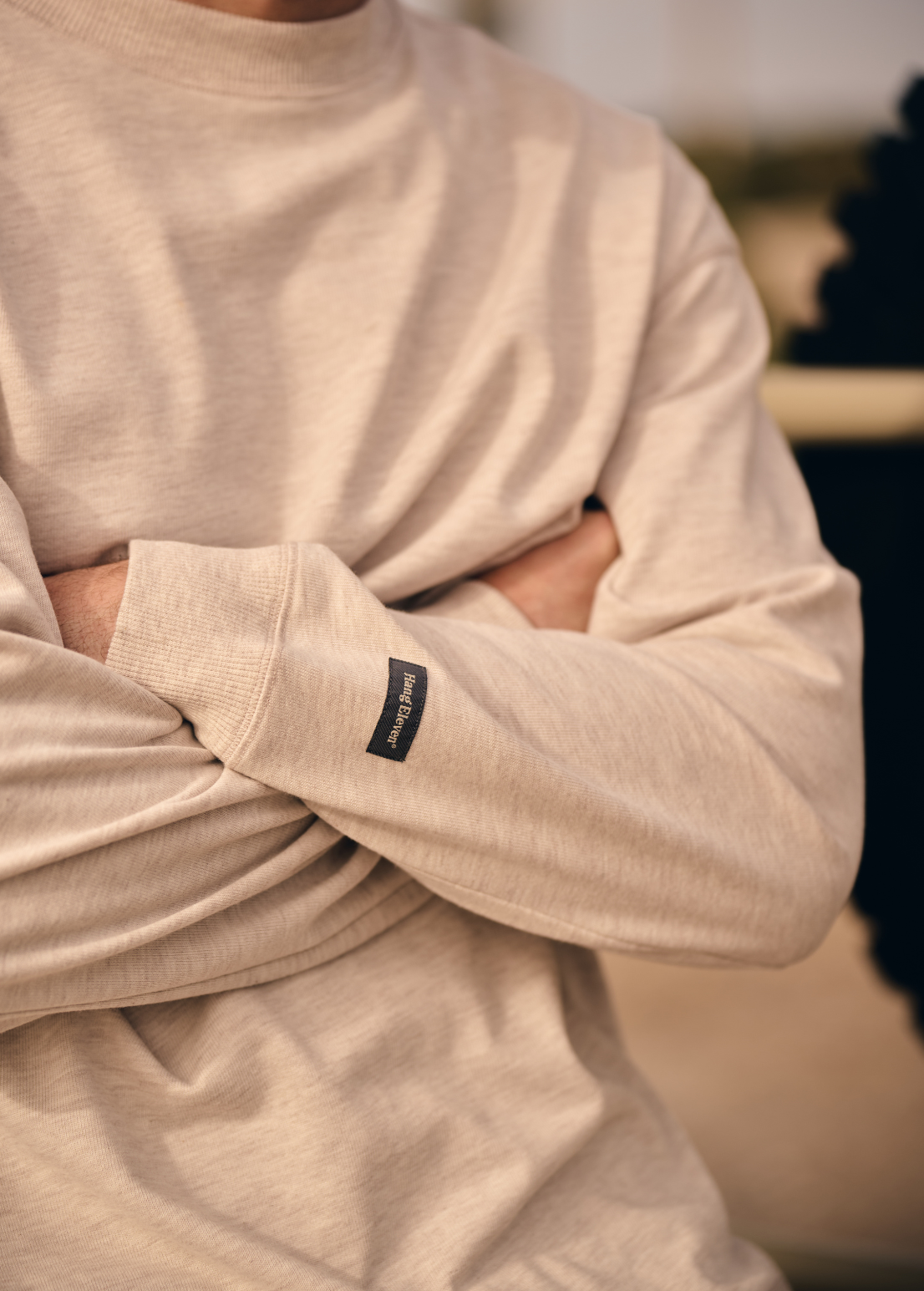 Vintage Washed Heavy Longsleeve - Sand Melange