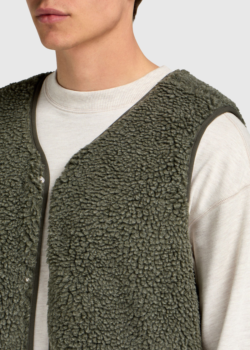Premium Teddyweste – Grün