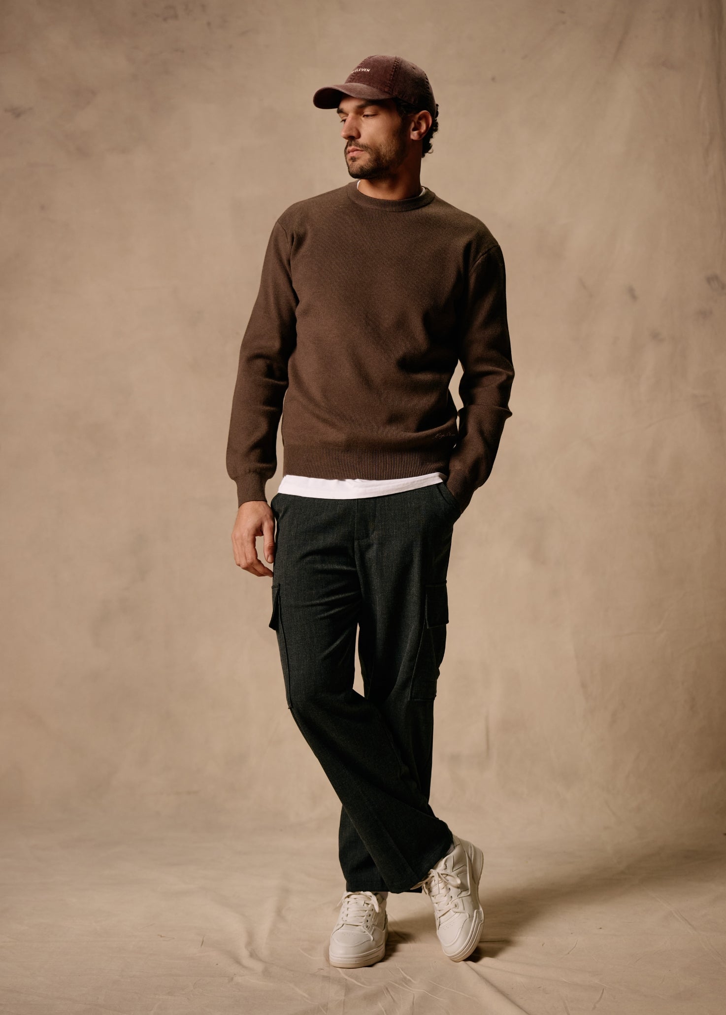 Compact Knit Crewneck - Espresso