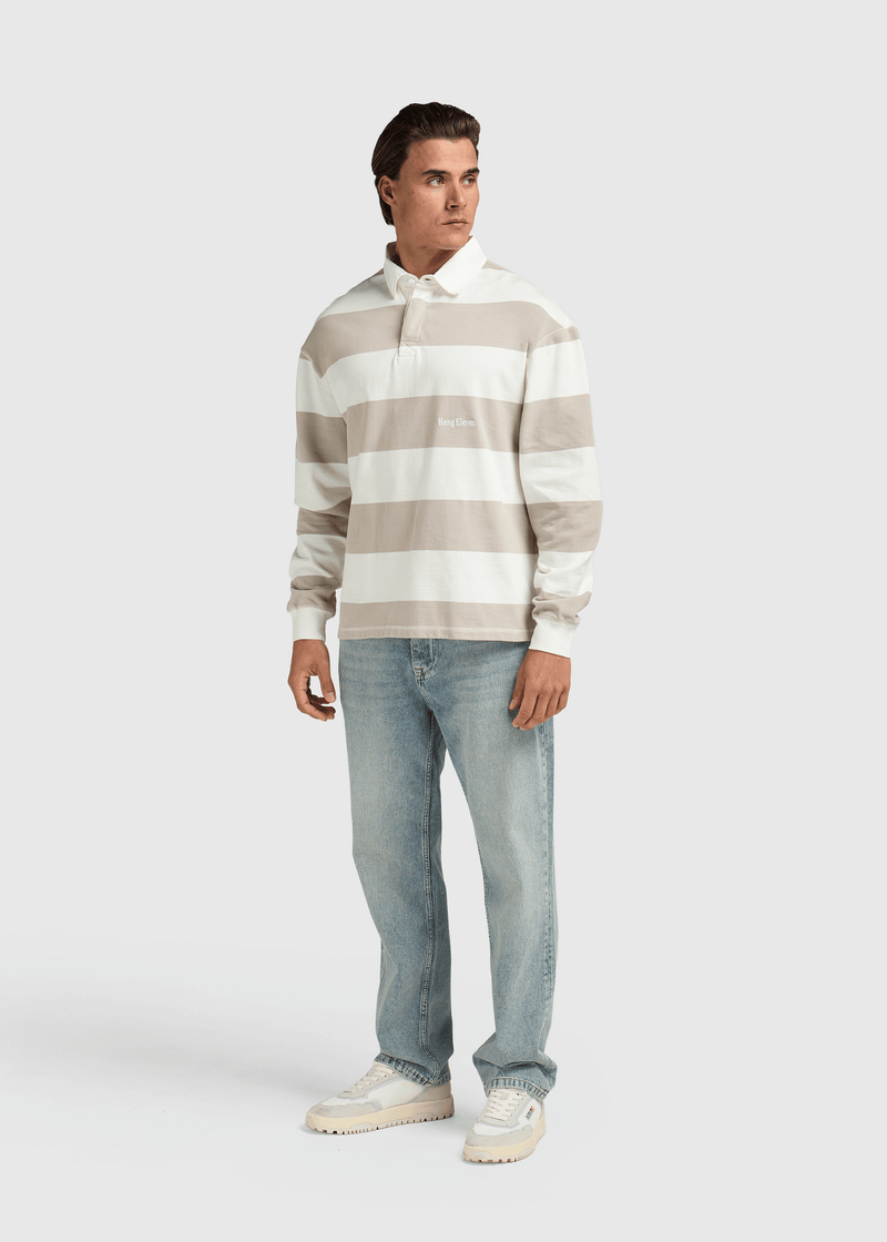 Big Stripe Polo - Sand